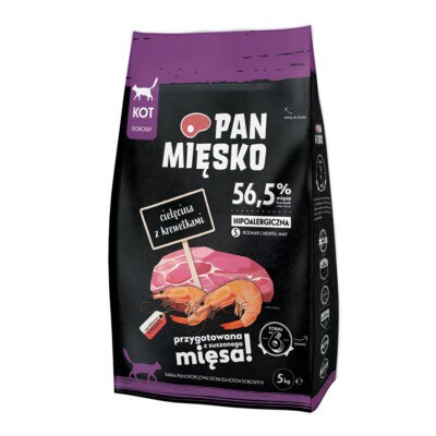 2x5kg Pan Mięsko Cat borjú garnélával Small száraz macskatáp - Kisállat kiegészítők webáruház - állateledelek