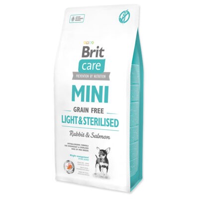 2x7kg Brit Care Mini Grain-Free Light & Sterilised száraz kutyatáp - Kisállat kiegészítők webáruház - állateledelek