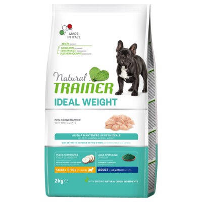 2x7kg Natural Trainer Ideal Weight Small & Toy száraz kutyatáp - Kisállat kiegészítők webáruház - állateledelek