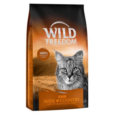 3x2kg Wild Freedom Senior "Wide Country " - szárnyas gabomanetes száraz macskatáp - Kisállat kiegészítők webáruház - állateledelek