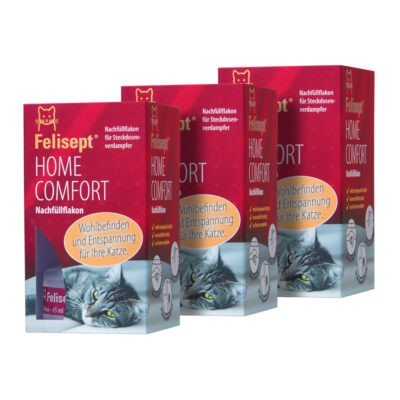 3x45ml Utántöltő flakon Felisept Home Comfort párologatóhoz macskáknak - Kisállat kiegészítők webáruház - állateledelek