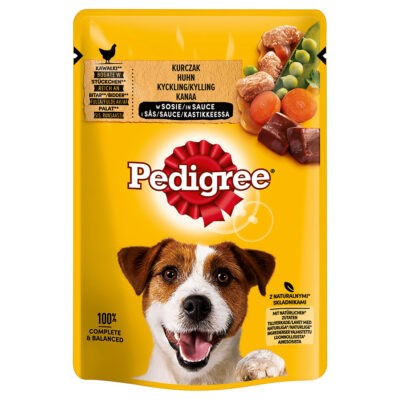 144x100g Pedigree Adult Multipack tasakos csirke szószban nedves kutyatáp - Kisállat kiegészítők webáruház - állateledelek