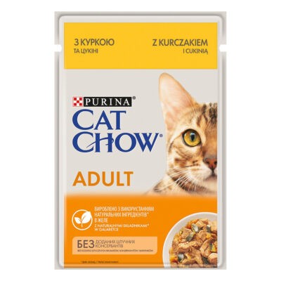 52x85g Cat Chow Adult csirke nedves macskatáp - Kisállat kiegészítők webáruház - állateledelek