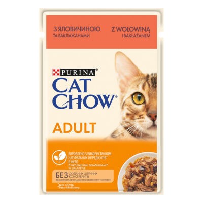 52x85g Cat Chow Adult marha nedves macskatáp - Kisállat kiegészítők webáruház - állateledelek