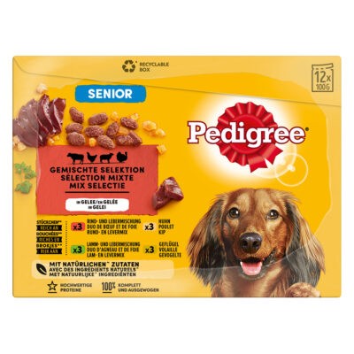 144x100g Pedigree Senior 7+ nedves kutyatáp - Kisállat kiegészítők webáruház - állateledelek