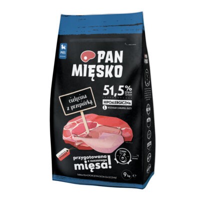 2x9kg Pan Mięsko Large Puppy borjú és fürj száraz kutyatáp - Kisállat kiegészítők webáruház - állateledelek