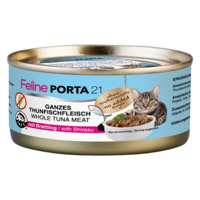 Feline Porta 21 gazdaságos csomag - 24 x 156 g - Tonhal & sprotni - Kisállat kiegészítők webáruház - állateledelek