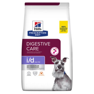 2x12kg Hill's Prescription Diet i/d Low Fat Digestive Care csirke száraz kutyatáp - Kisállat kiegészítők webáruház - állateledelek