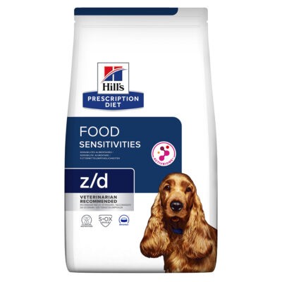 2x10 kg Hill's Prescription Diet Canine z/d Allergy & Skin Care száraz kutyatáp - Kisállat kiegészítők webáruház - állateledelek