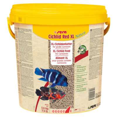 2x10 liter sera Cichlid Red XL Nature granulált haltáp - Kisállat kiegészítők webáruház - állateledelek