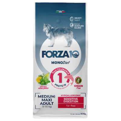 10kg Forza 10 Diet Mono Medium & Large Sensitive Digestion hal száraz kutyatáp - Kisállat kiegészítők webáruház - állateledelek