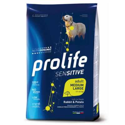 Multipack megtakarítás! 2 x Prolife - 2 x 10 kg Sensitive felnőtt közepes/nagy nyúl és burgonya - Kisállat kiegészítők webáruház - állateledelek