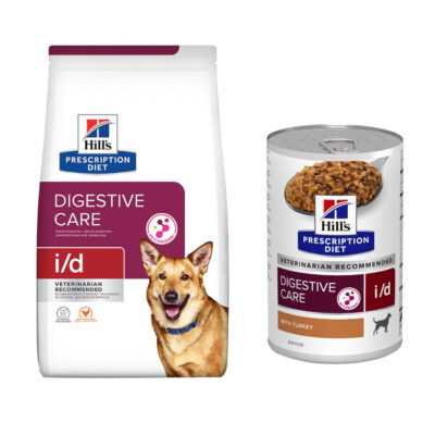 12 kg Hill's Prescription Diet + 3 x 370 g hozzáillő nedvestáp ingyen! - i/d Digestive Care csirke kutyatáp - Kisállat kiegészítők webáruház - állateledelek