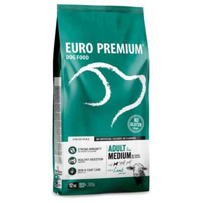 Euro Premium kutyatáp 2 x 12 kg - Közepes felnőtt bárányhús