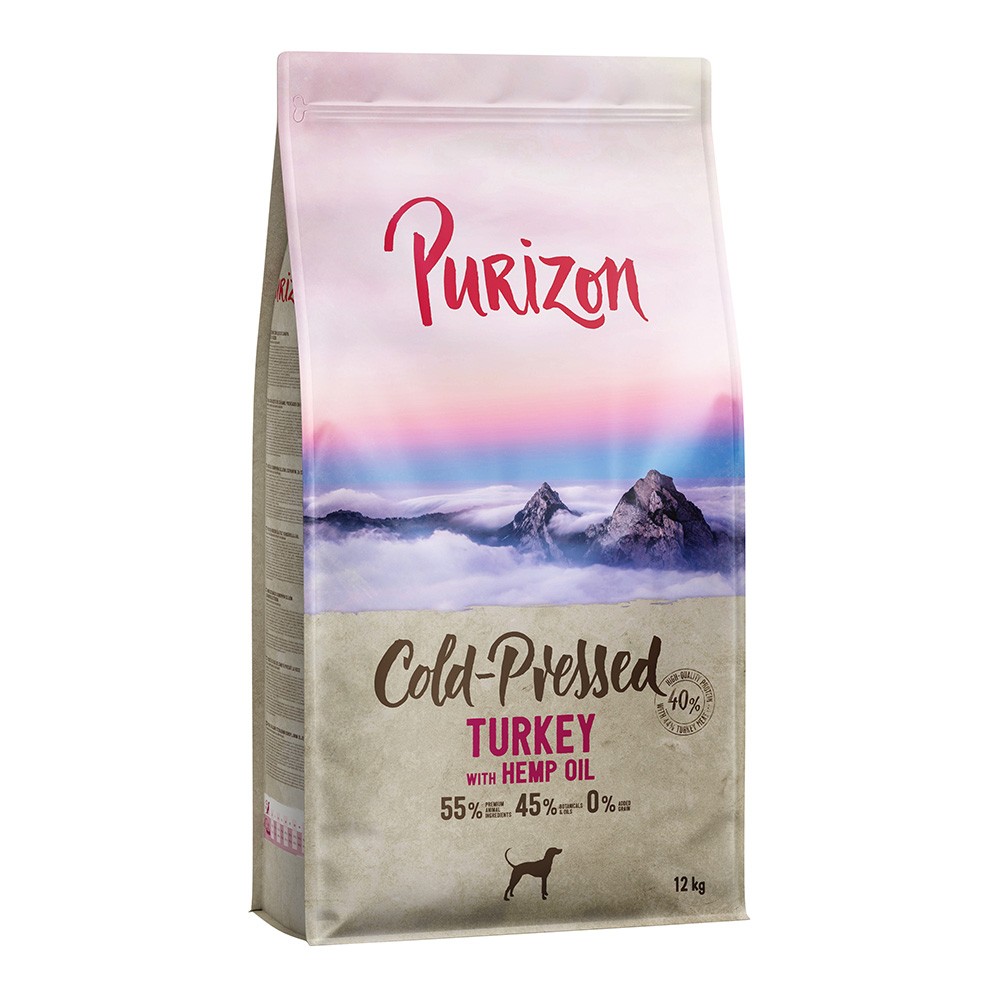 12kg Purizon Coldpressed pulyka & kenderolaj száraz kutyatáp - Kisállat kiegészítők webáruház - állateledelek