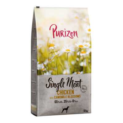 2x12kg Purizon Single Meat Adult csirke & tök  - gabonamentes száraz kutyatáp - Kisállat kiegészítők webáruház - állateledelek