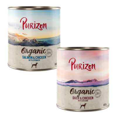 24x800g Purizon Organic nedves kutyatáp vegyesen rendkívüli árengedménnyel - Kisállat kiegészítők webáruház - állateledelek