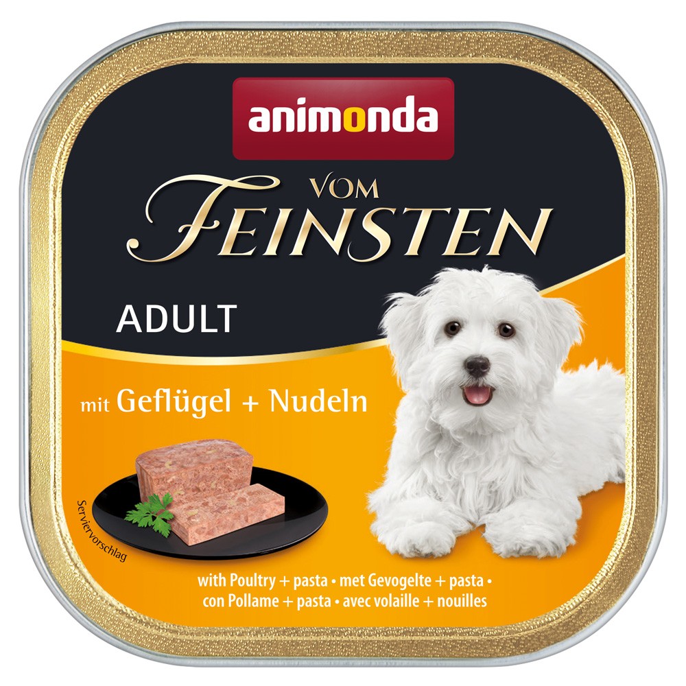 132x150g animonda Vom Feinsten Adult nedves kutyatáp vegyesen - Kisállat kiegészítők webáruház - állateledelek