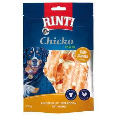 18x150g RINTI Chicko Maxi rágórudak - nagy kutyasnack - Kisállat kiegészítők webáruház - állateledelek