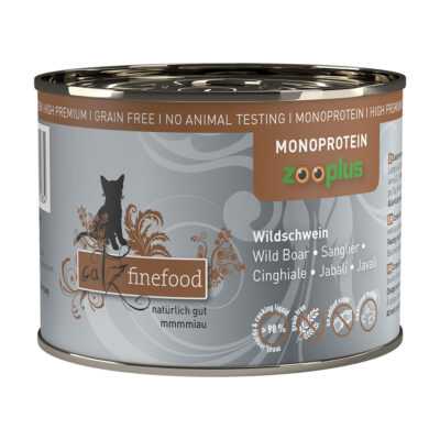 24x200g catz finefood Monoprotein zooplus vaddisznó nedves macskatáp - Kisállat kiegészítők webáruház - állateledelek