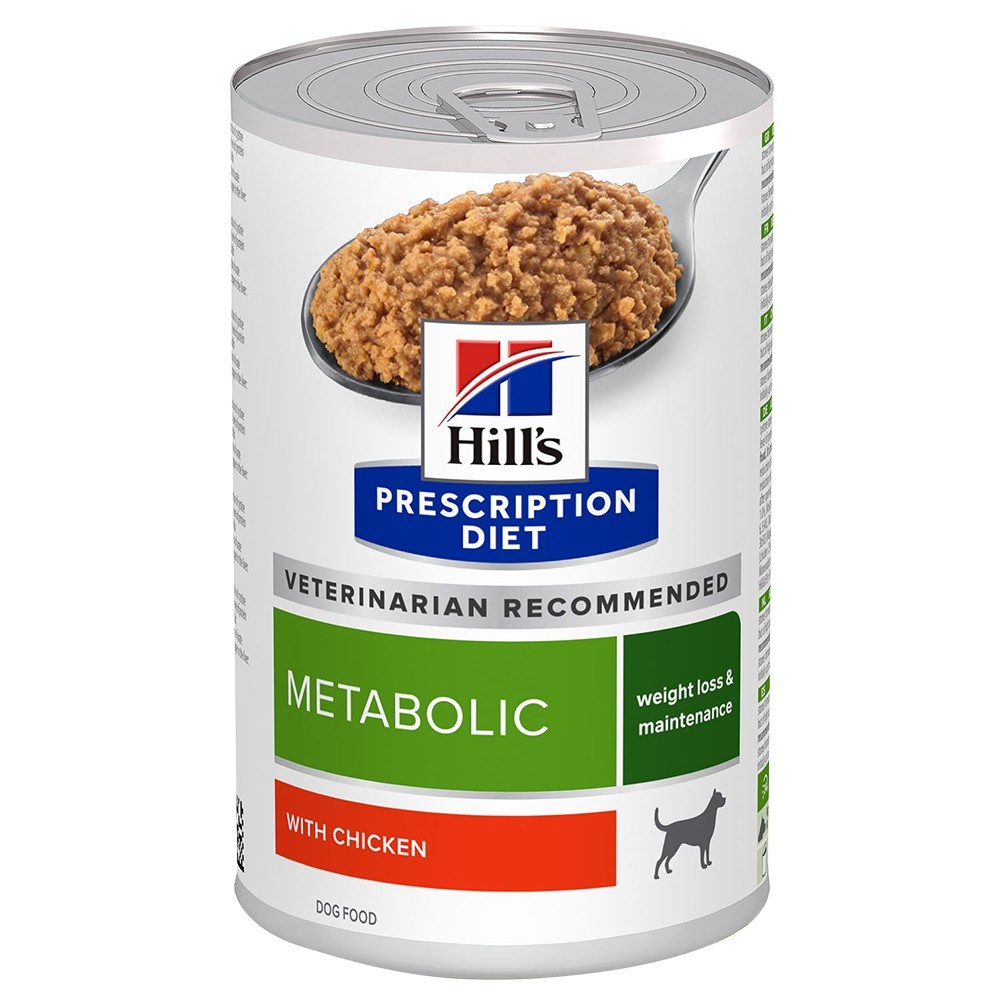 48x370g Hill's Prescription Diet Metabolic Weight Management csirke kutyatáp - Kisállat kiegészítők webáruház - állateledelek