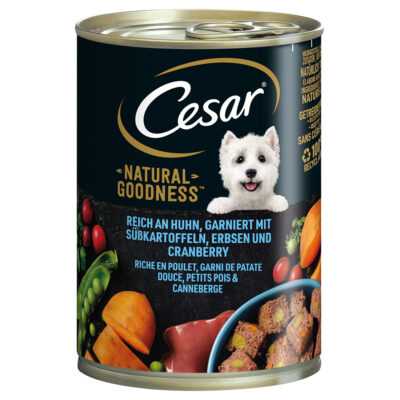 24x400g Cesar Natural Goodness Csirke nedves kutyatáp - Kisállat kiegészítők webáruház - állateledelek