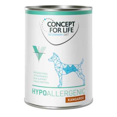 24x400g Concept for Life Veterinary Diet nedves kutyatáp- Hypoallergenic kenguru - Kisállat kiegészítők webáruház - állateledelek