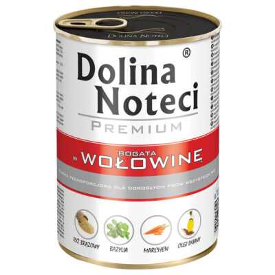 24x400g Dolina Noteci Premium nedves kutyatáp- Marha - Kisállat kiegészítők webáruház - állateledelek