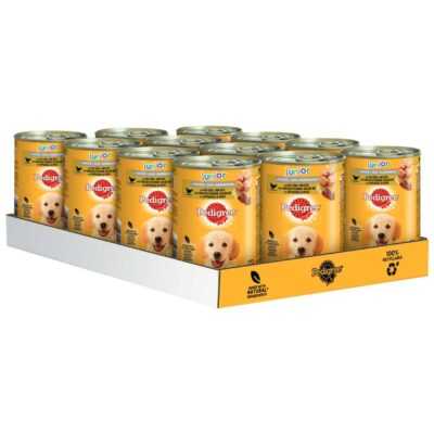 24x400g Pedigree Classic Junior szárnyas & rizs nedves kutyatáp - Kisállat kiegészítők webáruház - állateledelek