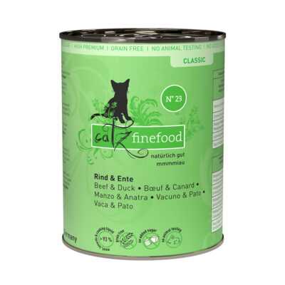 24x400g catz finefood konzerv nedves macskatáp-Marha & kacsa - Kisállat kiegészítők webáruház - állateledelek