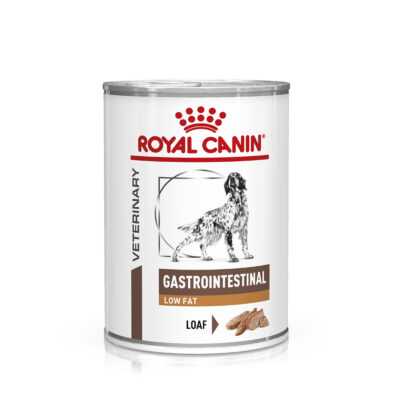 12x420 g Royal Canin Veterinary Gastro Intestinal Low Fat Loaf nedves kutyatáp - Kisállat kiegészítők webáruház - állateledelek