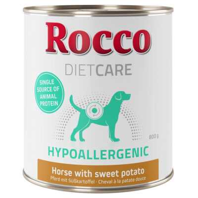 24x800g Rocco Diet Care Hypoallergen ló nedves kutyatáp - Kisállat kiegészítők webáruház - állateledelek