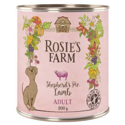 24x800g Rosie's Farm Adult nedves kutyatáp- Bárány - Kisállat kiegészítők webáruház - állateledelek