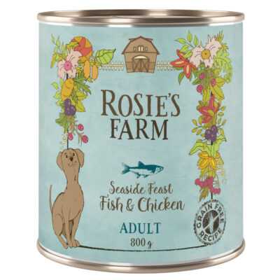 24x800g Rosie's Farm Adult nedves kutyatáp- Hal & csirke - Kisállat kiegészítők webáruház - állateledelek