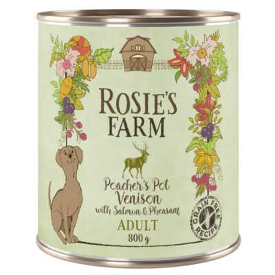 24x800g Rosie's Farm Adult nedves kutyatáp- Vad