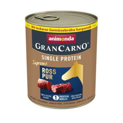 24x800g animonda GranCarno Adult Single Protein Supreme nedves kutyatáp- Ló Pur - Kisállat kiegészítők webáruház - állateledelek