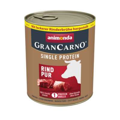 24x800g animonda GranCarno Adult Single Protein nedves kutyatáp- Marha Pur - Kisállat kiegészítők webáruház - állateledelek