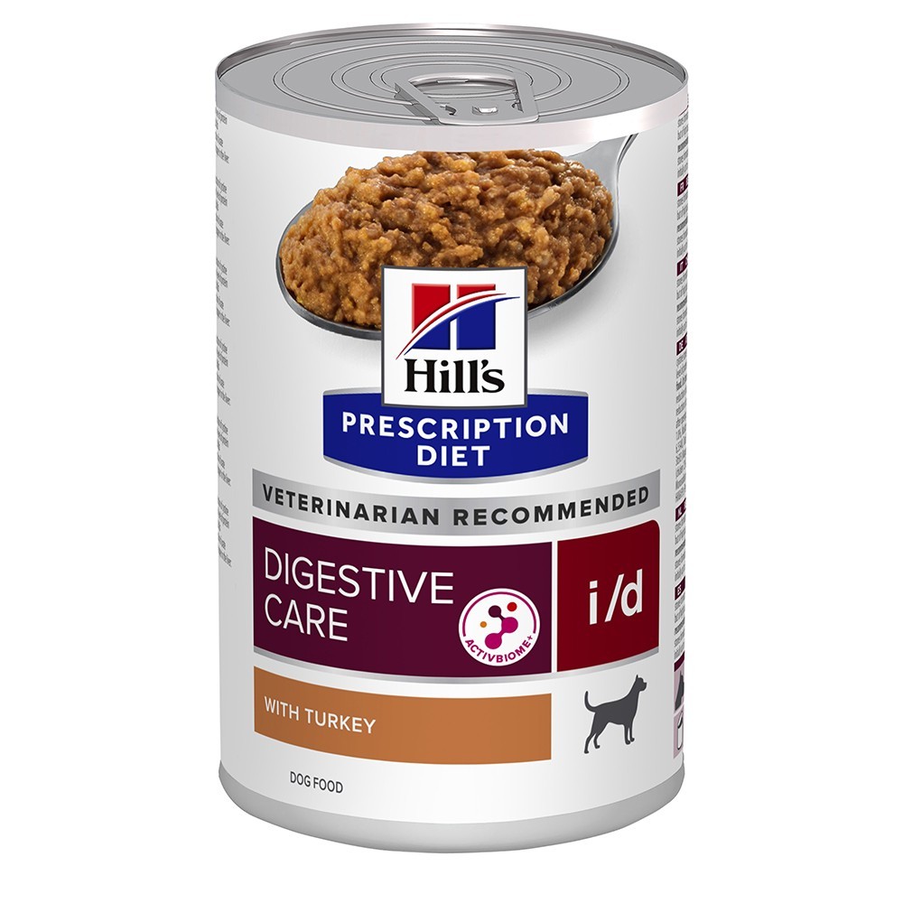 48x360g Hill's Prescription Diet i/d Digestive Care pulyka nedves kutyatáp - Kisállat kiegészítők webáruház - állateledelek