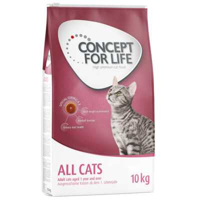 2x10kg Concept for Life All Cats száraz macskatáp-javított receptúra - Kisállat kiegészítők webáruház - állateledelek