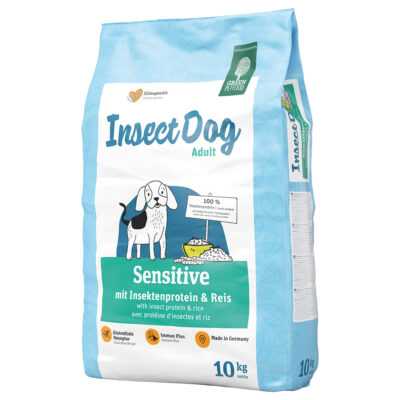 2x10kg Green Petfood InsectDog sensitive száraz kutyatáp - Kisállat kiegészítők webáruház - állateledelek