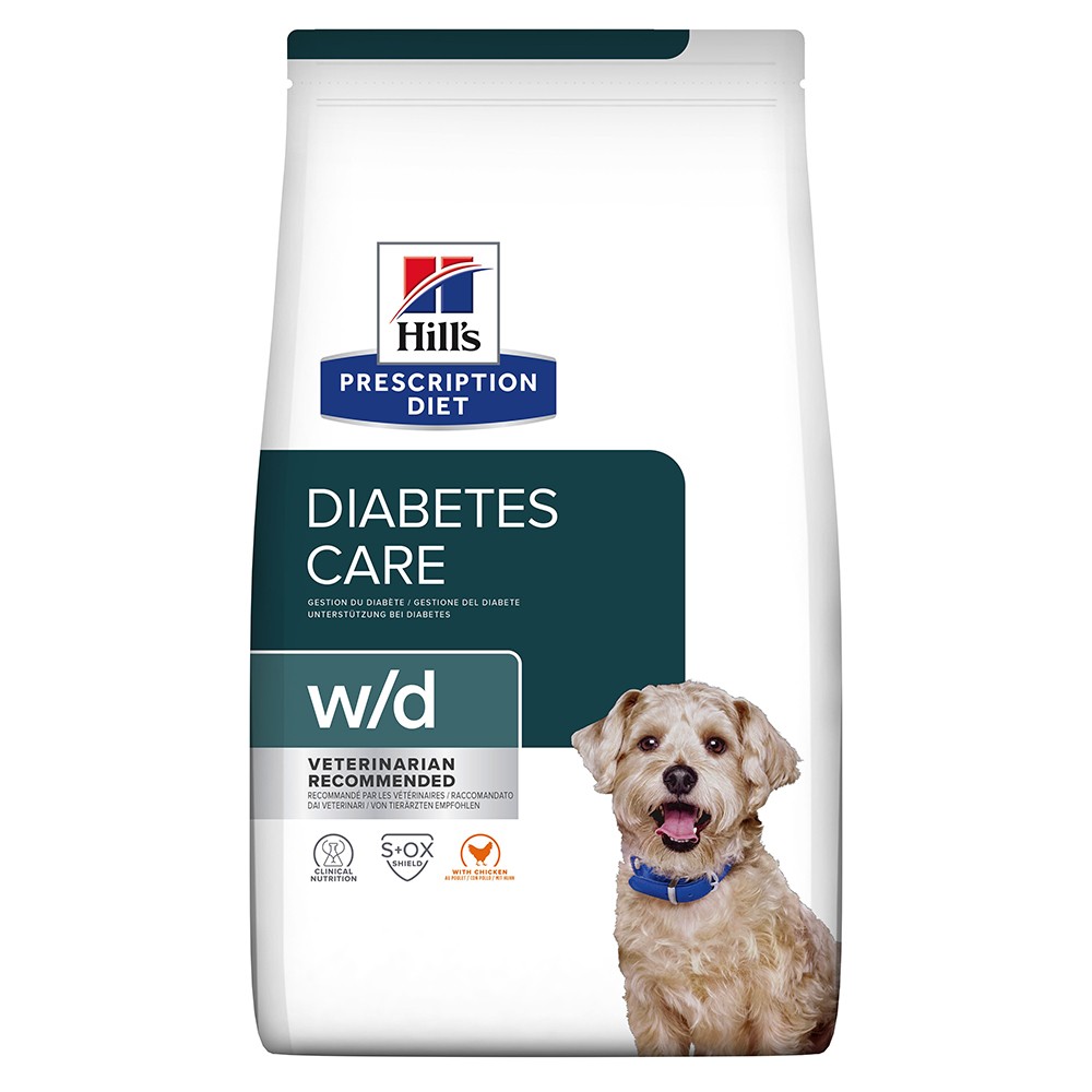 2x10kg Hill's Prescription Diet w/d Diabetes Care csirke száraz kutyatáp - Kisállat kiegészítők webáruház - állateledelek