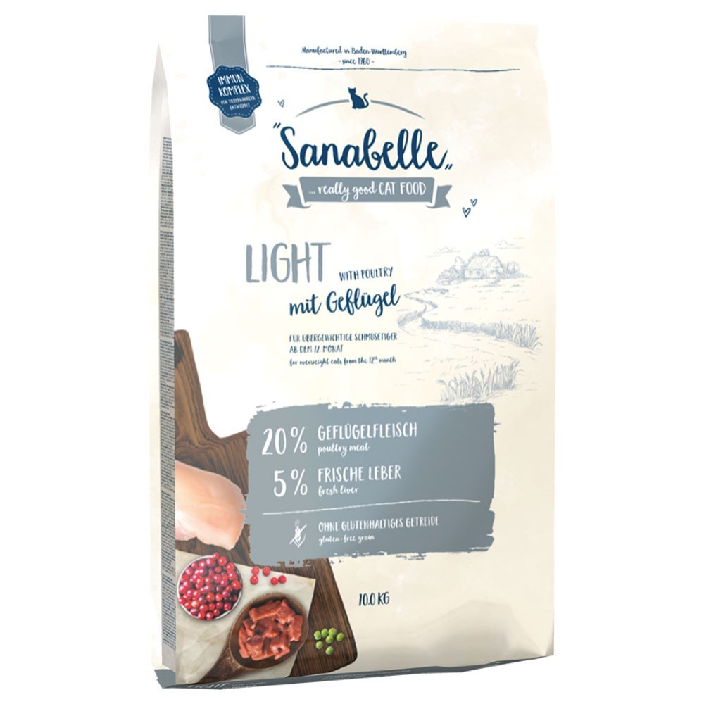 2x10kg Sanabelle Light száraz macskatáp - Kisállat kiegészítők webáruház - állateledelek