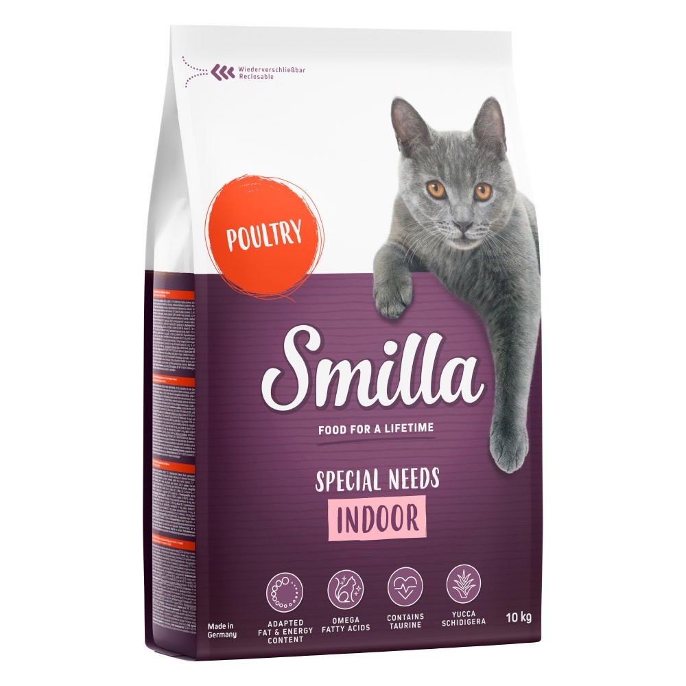 2x10kg Smilla Adult Indoor száraz macskatáp - Kisállat kiegészítők webáruház - állateledelek