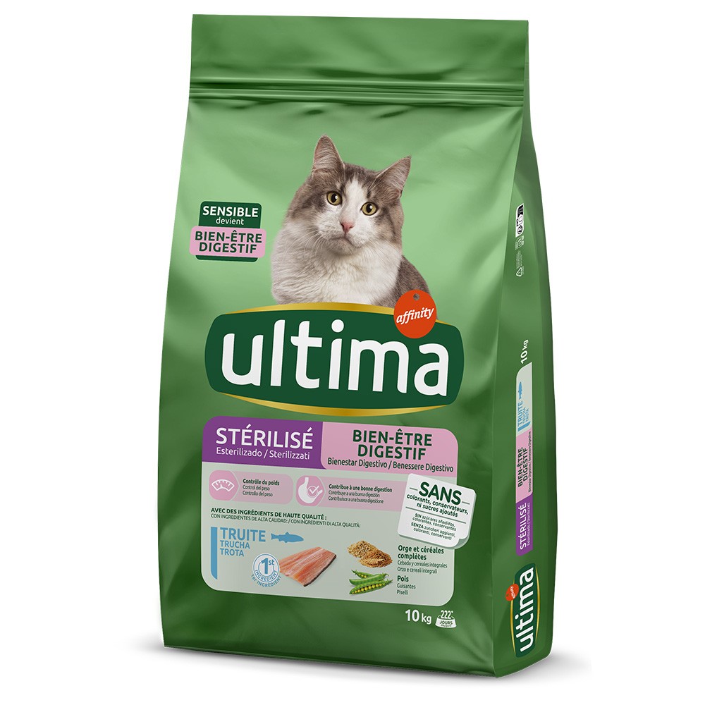 2x10kg Ultima Cat Sterilized Sensible pisztráng száraz macskatáp - Kisállat kiegészítők webáruház - állateledelek