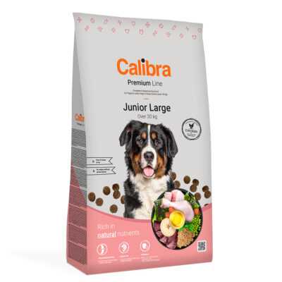 2x12kg Calibra Dog Premium Line Junior Large Breed csirke száraz kutyatáp - Kisállat kiegészítők webáruház - állateledelek