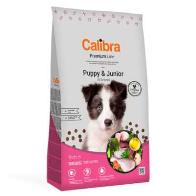 2x12kg Calibra Dog Premium Line Puppy & Junior csirke száraz kutyatáp - Kisállat kiegészítők webáruház - állateledelek