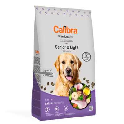 2x12kg Calibra Dog Premium Line Senior & Light csirke száraz kutyatáp - Kisállat kiegészítők webáruház - állateledelek