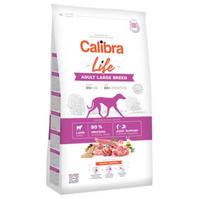 2x12kg Calibra Life Adult Large Breed bárány száraz kutyatáp - Kisállat kiegészítők webáruház - állateledelek