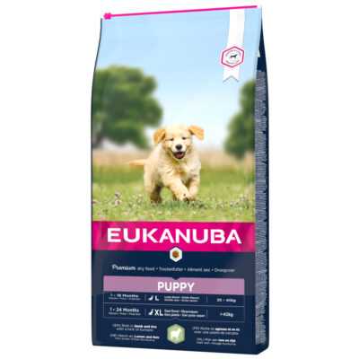 2x12kg Eukanuba Puppy Large & Giant Breed bárány & rizs száraz kutyatáp - Kisállat kiegészítők webáruház - állateledelek