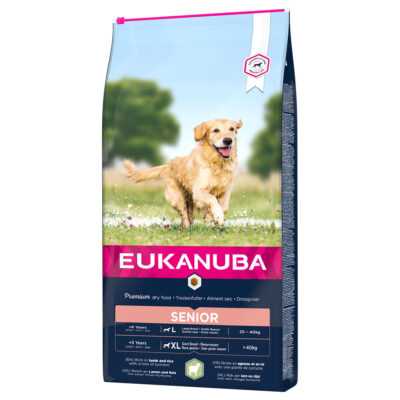 2x12kg Eukanuba Senior Large & Giant Breed bárány & rizs száraz kutyatáp - Kisállat kiegészítők webáruház - állateledelek